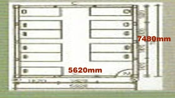 3K×4K（即：縱深5620mm×7248mm）圖